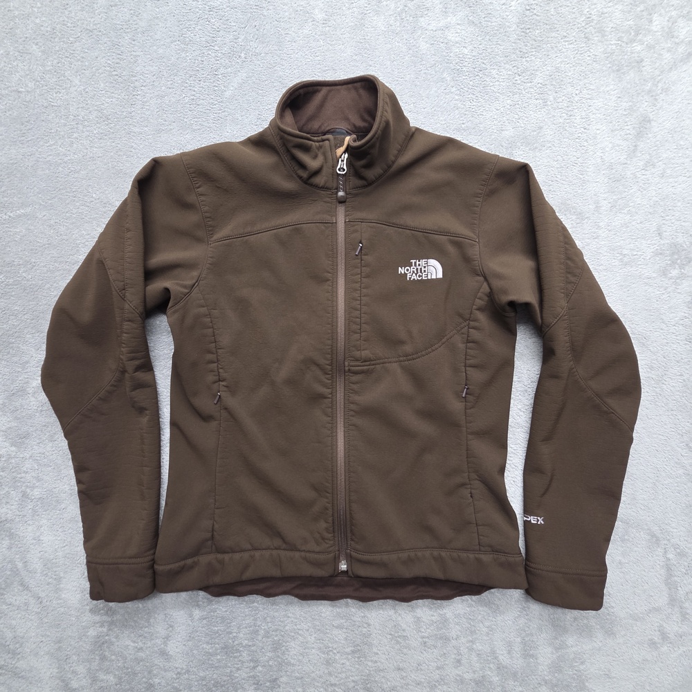 The North Face Jacket Womens S Brown Apex Softshell Lined Zip Wind-Resistant
